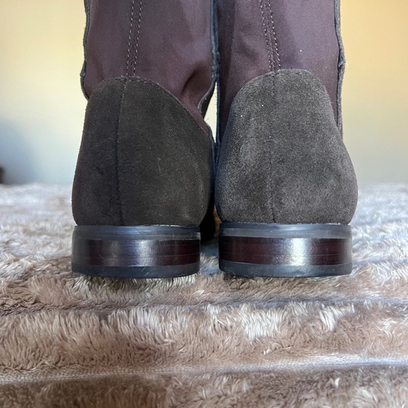 Chinese Laundry Radiance Brown Suede Stretch Over The Knee Boots Women 7 37.5 - Picture 10 of 16